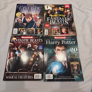 Fantastic Beasts And Where To Find Them Magazines 4 Pc 20 Years Magic